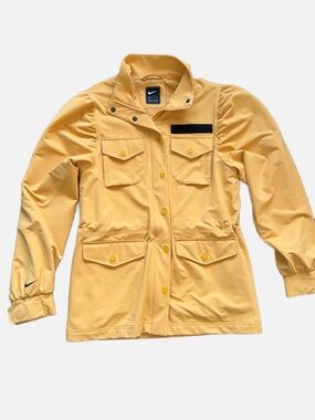 Nike Womens XS Orange Sportswear Tech Pack Nylon Chore Jacket Utility Pockets